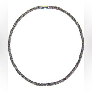 Kurt Geiger London Cubic Zirconia Tennis Necklace, 16"